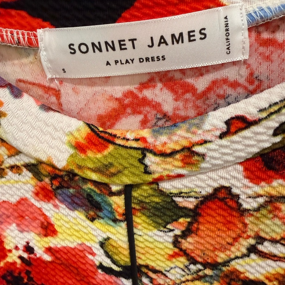 Sonnet James Floral Multicolor Knit Sheath Dress - Women - Picture 2 of 7